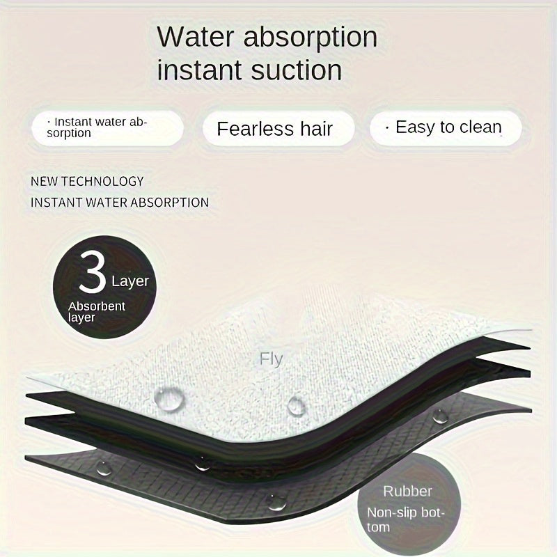 L-Shaped Kitchen Mat Non-Slip & Absorbent