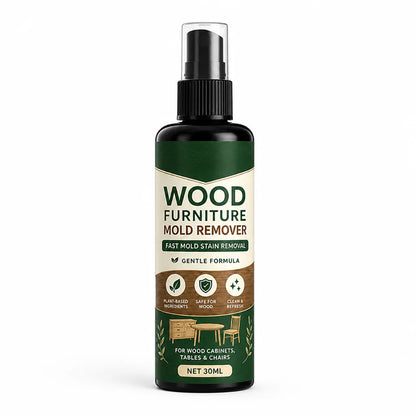 Fast-acting, wood-safe mold removal spray