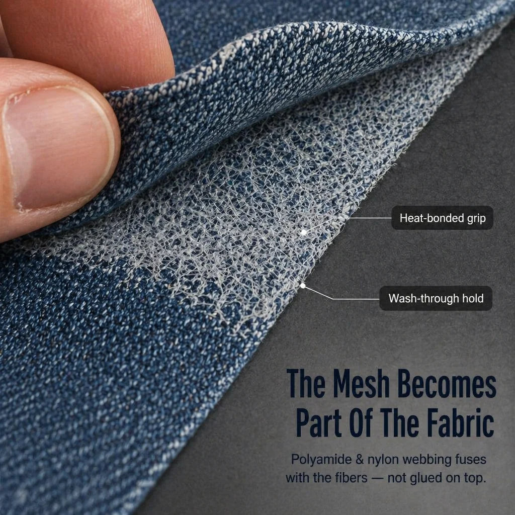 Iron-on adhesive tape – repair tears & hems in 10 seconds