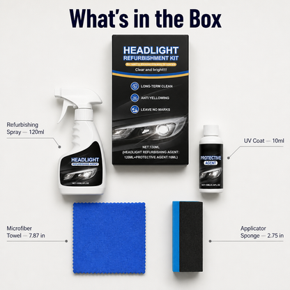 Headlight Care Spray for Clear Surfaces