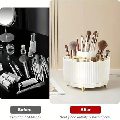 360° Rotatable Make-up Organizer with 5 Compartments