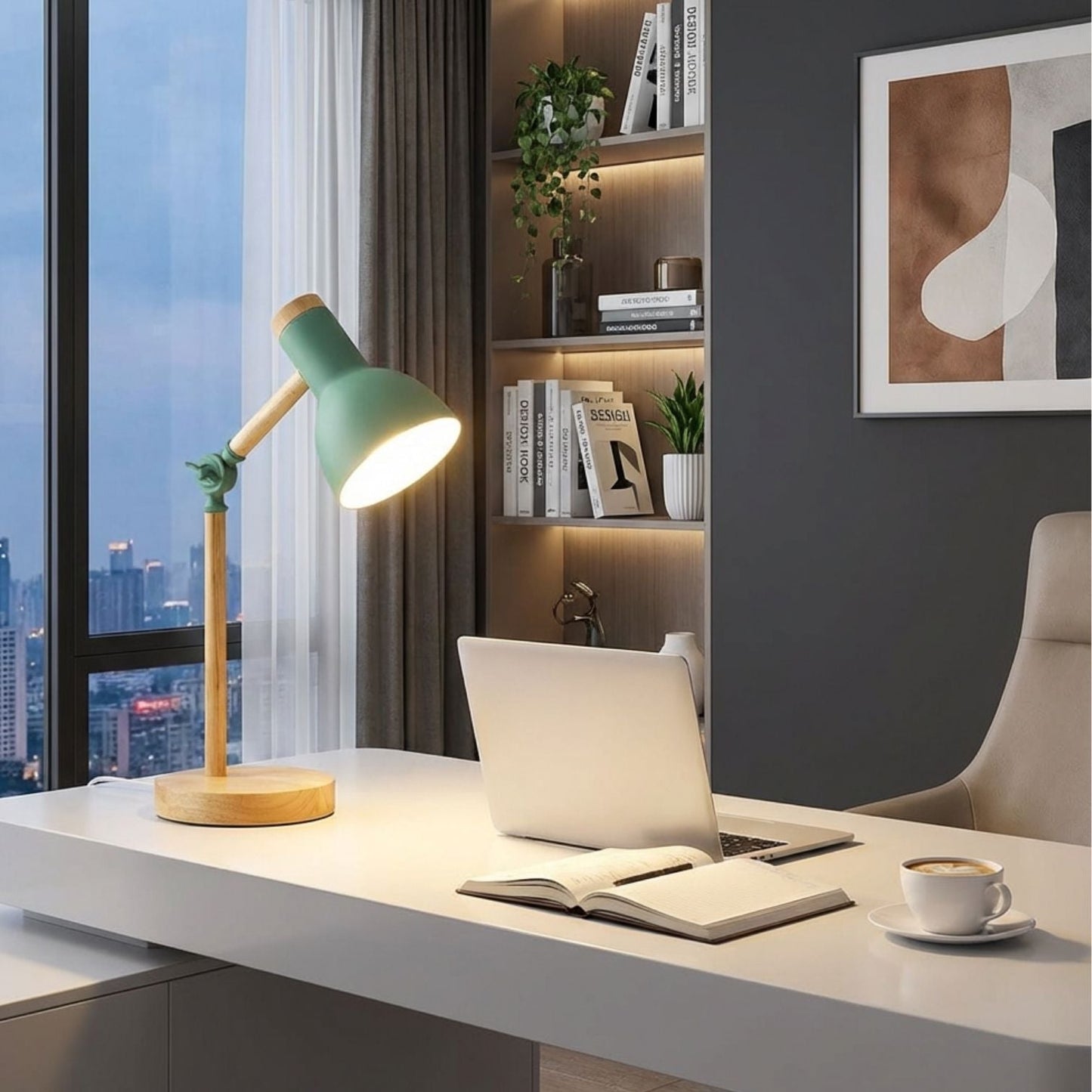 HoutLicht Desk Lamp for Office Desk