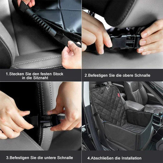 Waterproof Pet Car Seat Cover with Non-Slip Base