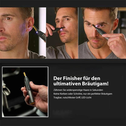 Precision Trimmer with LED Light & Titanium Blades