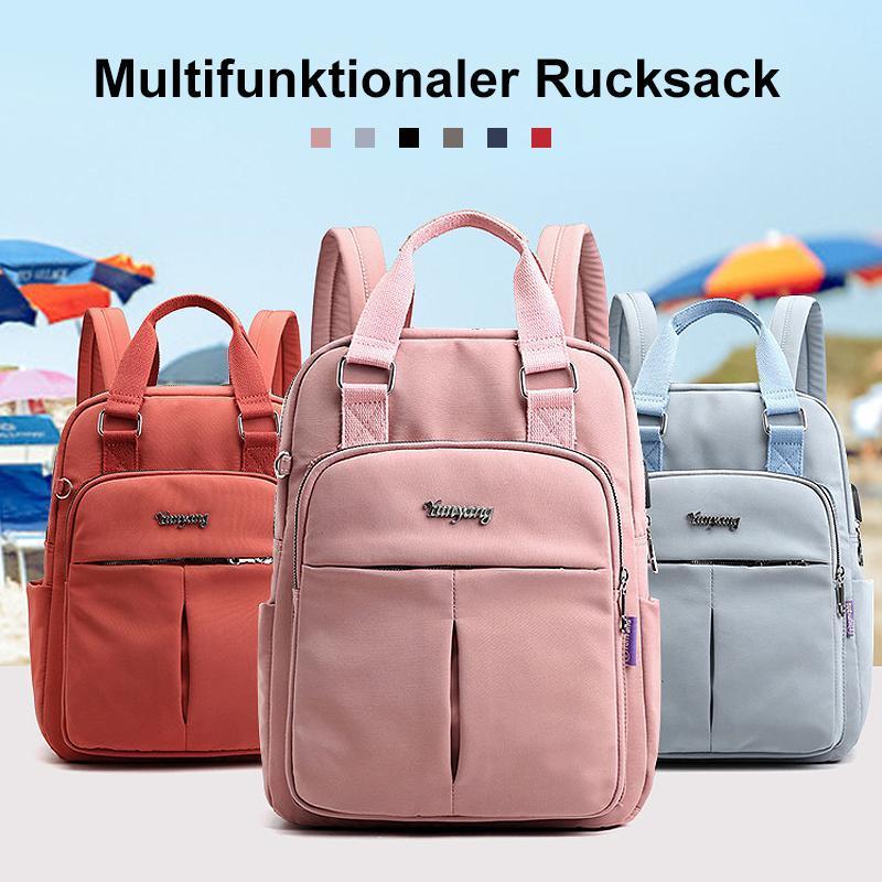 Oxford Rucksack with USB Charging Port, Water-Resistant