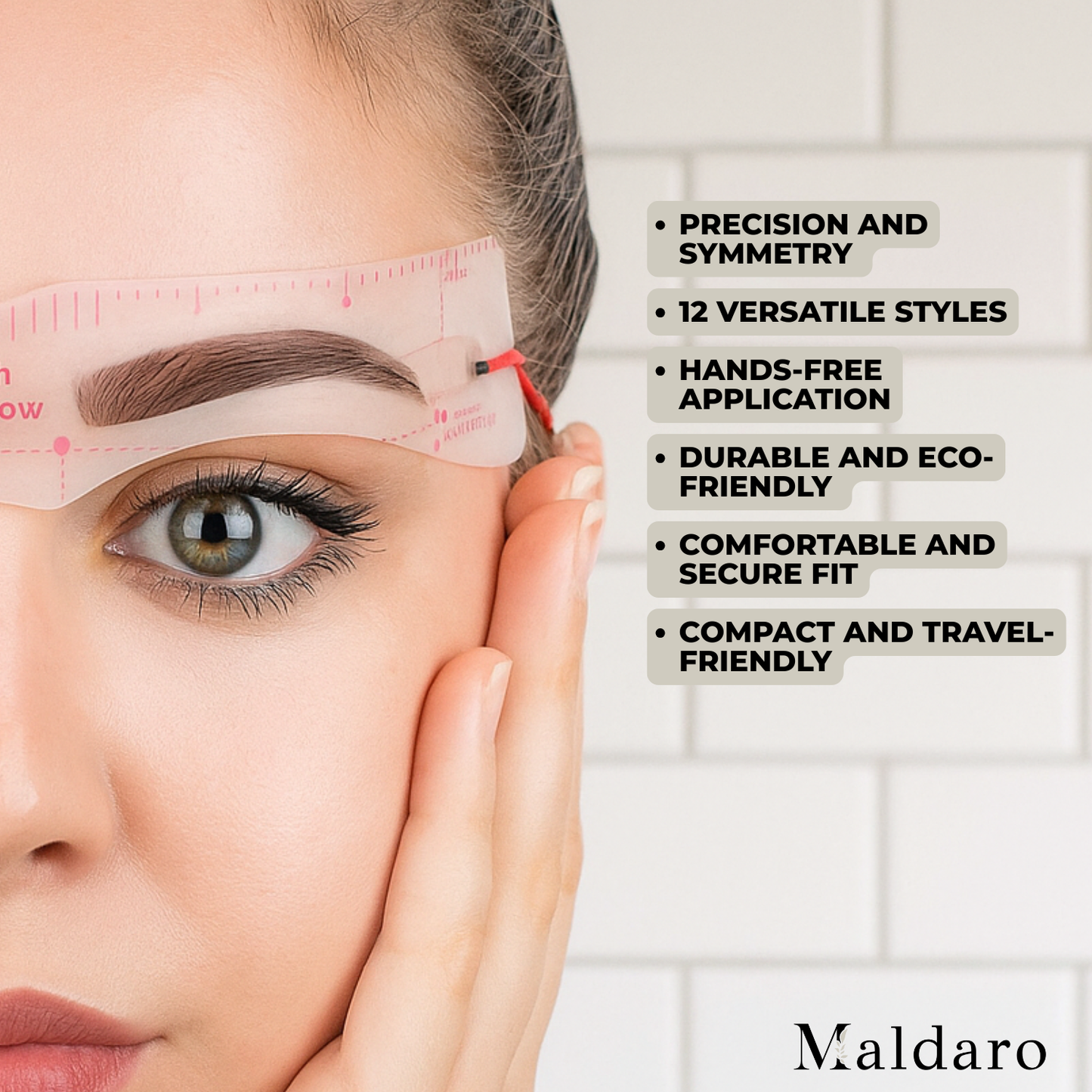 Eyebrow Stencil Kit with Elastic Band