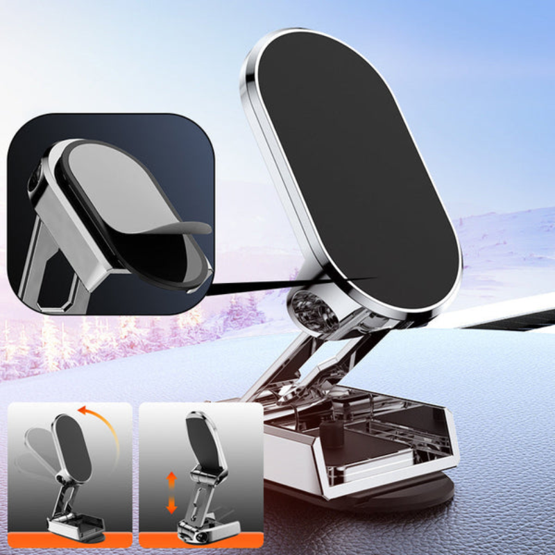 Magnetic Foldable Car Phone Holder 360°