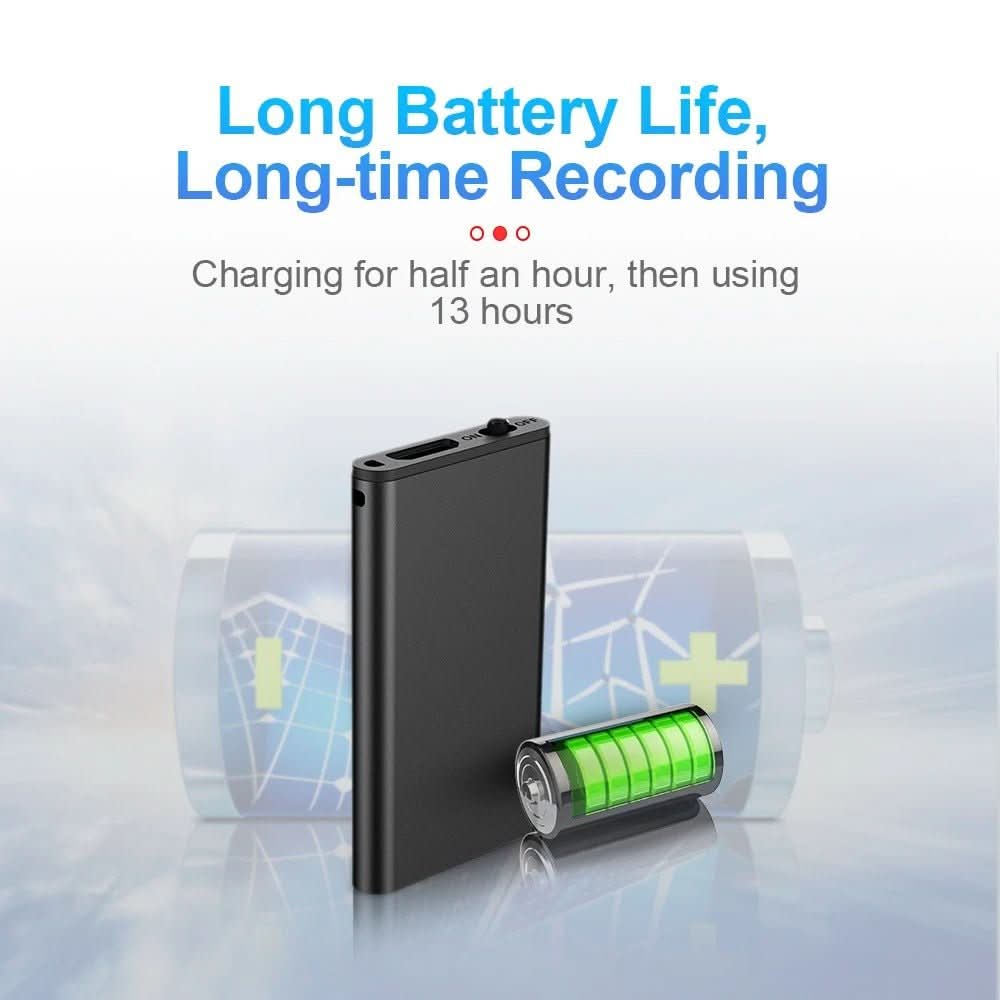 VoiceNote Mini Dictaphone with Voice Activation