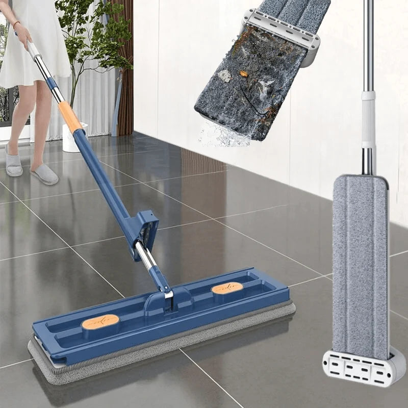 FlatMop 360° Rotating Flat Mop with Bucket