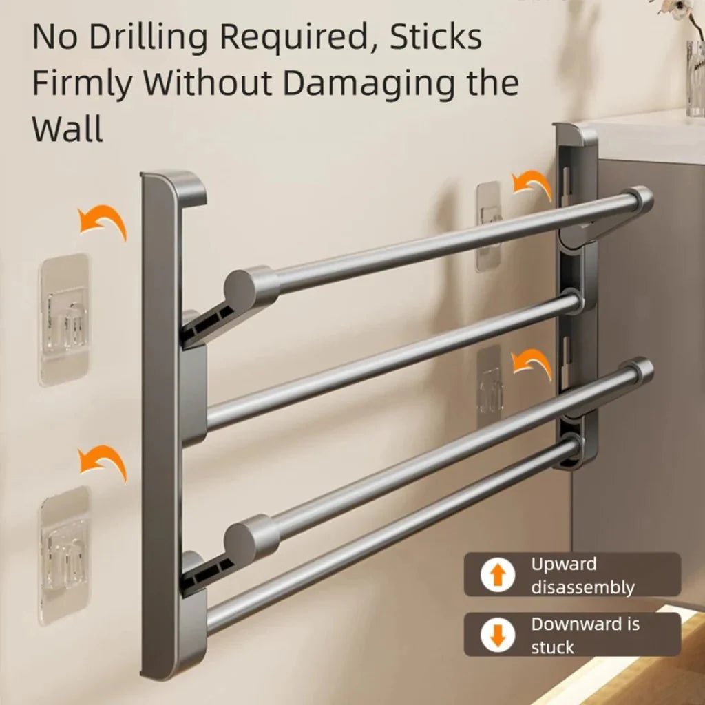 Wall-Mounted Shoe Rack with Drainage System