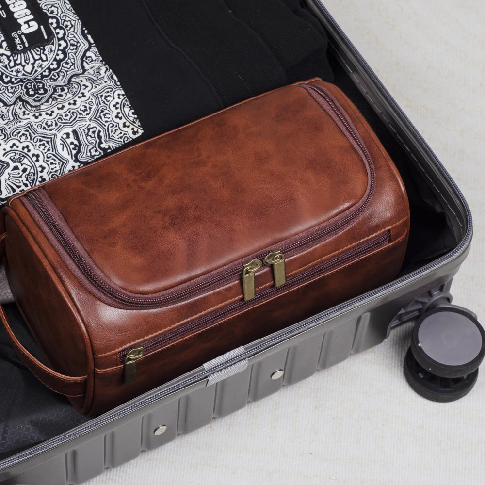 Men's Travel Toiletry Bag with Hook