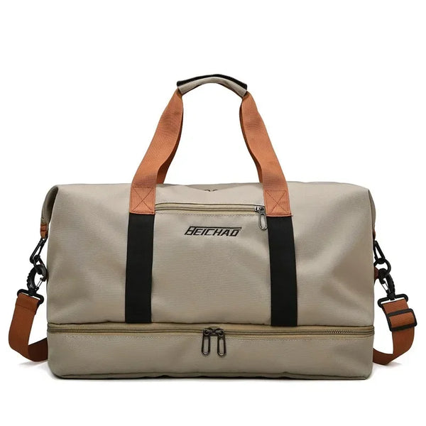 VOLARIS Fitness Travel Bag with Wet and Dry Separation