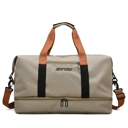 VOLARIS Fitness Travel Bag with Wet and Dry Separation