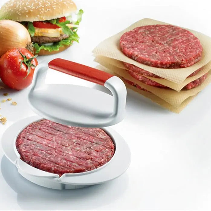 Burger press for uniform patties