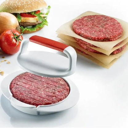 Burger press for uniform patties