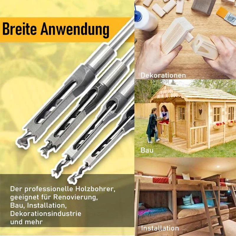 Square Hole Wood Drill Bit Set
