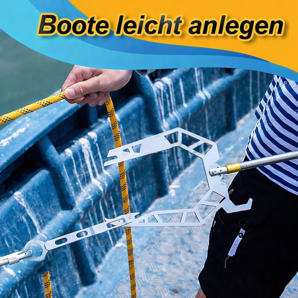 Stainless Steel Telescopic Dock Hook for Boats