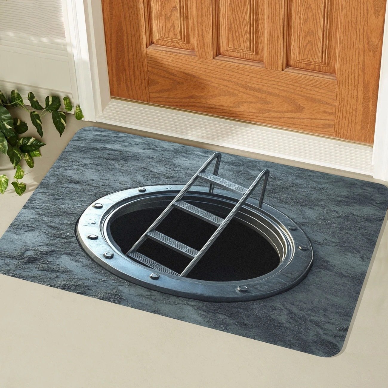 3D Optical Illusion Door Mat – Anti-Slip