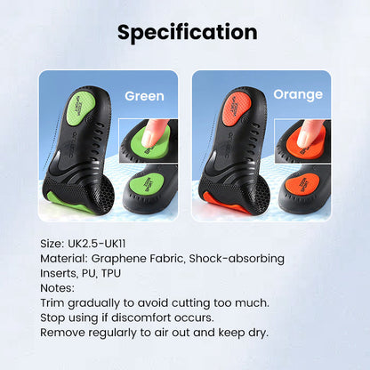 Shock Absorbing Insoles for Women & Men