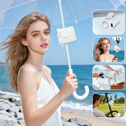 Portable Clip Fan with Cooling Function | 6000mAh Battery