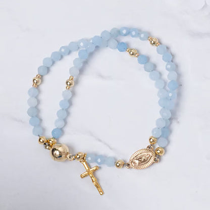 Handcrafted Pearl Prayer Bracelet with Magnetic Clasp