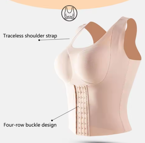 WaistSculpt Push-up Bra with Support Design