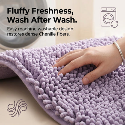 Chenille Bathroom Mat – Ultra Soft & Highly Absorbent