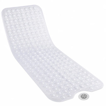 Extra Long Non-Slip Bath Mat (Suction Cups & Drain Holes)
