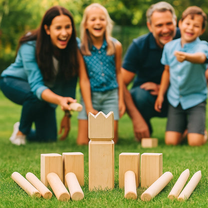 Kubb Wooden Game for Garden & Leisure