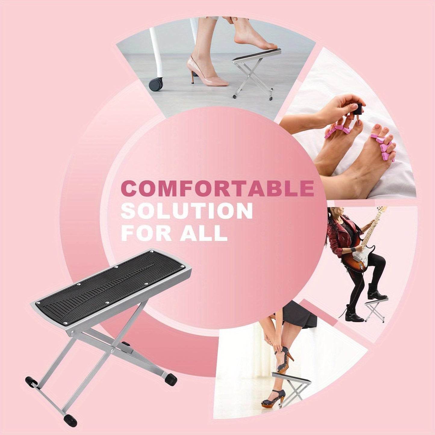 Adjustable Pedicure Footrest