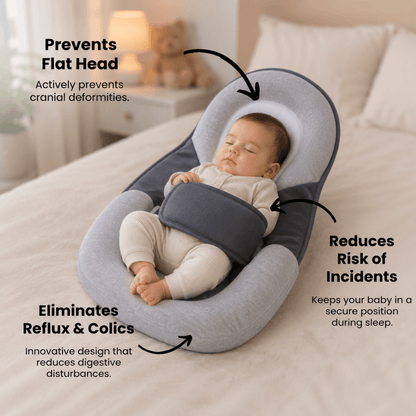 Ergonomic Baby Pillow with Gentle Incline