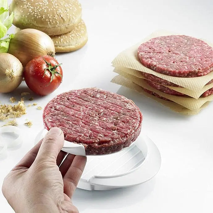 Burger press for uniform patties