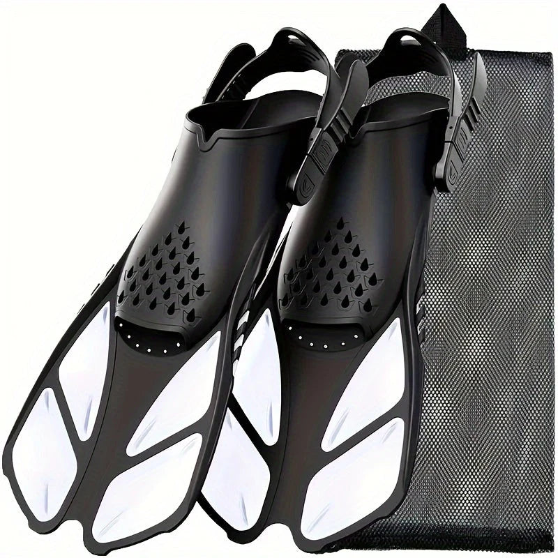 Adjustable Short Snorkeling Fins – Open Heel