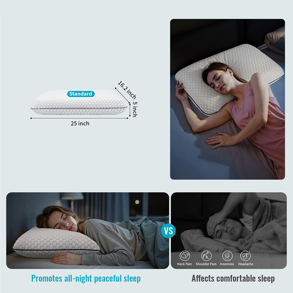 GeliPillex Cooling Gel Memory Foam Pillow