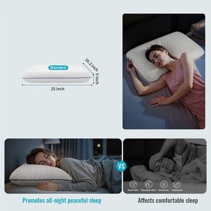 GeliPillex Cooling Gel Memory Foam Pillow
