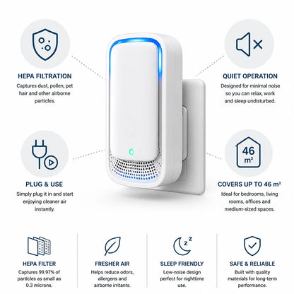 Compact HEPA Air Purifier (up to 46 m²)