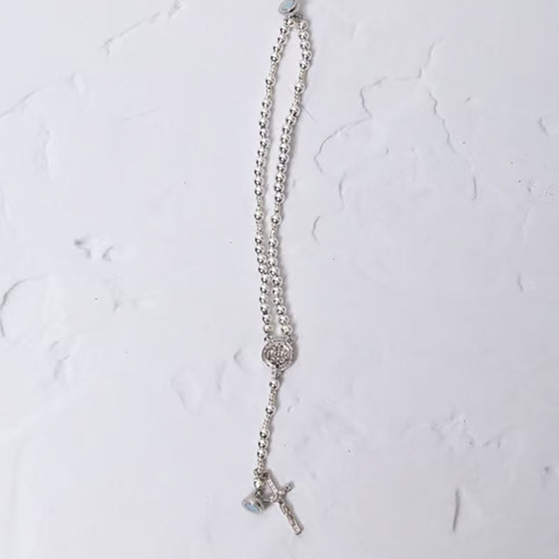Handcrafted Pearl Prayer Bracelet with Magnetic Clasp