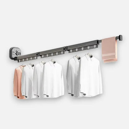 Wall-mounted clothes dryer without drilling for small spaces