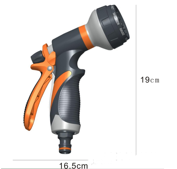 9-in-1 Garden Hose Spray Nozzle with 9 Patterns