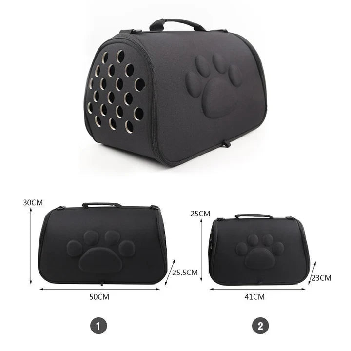 Foldable Pet Carrier Bag for Small Dogs & Cats
