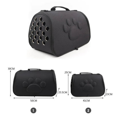 Foldable Pet Carrier Bag for Small Dogs & Cats