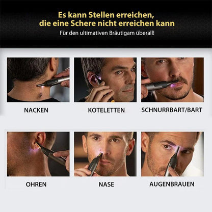 Precision Trimmer with LED Light & Titanium Blades