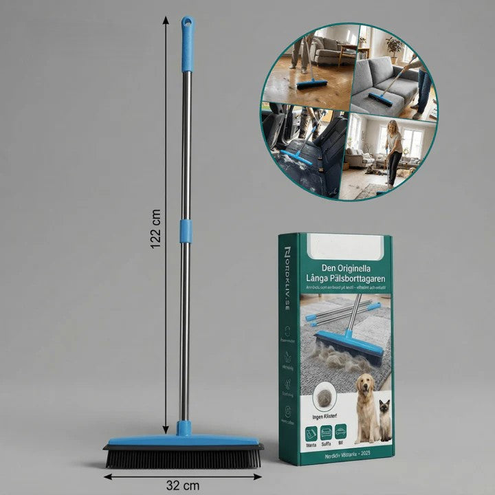 Pet Hair Remover Broom with Telescopic Handle