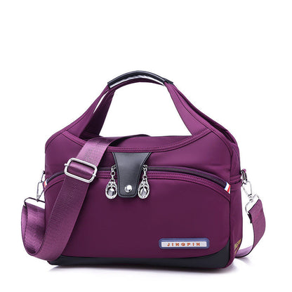 Nylon Crossbody Bag with Anti-Theft Protection