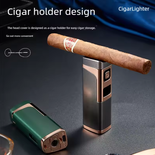 Lighter with LED Display and Triple Jet Flame