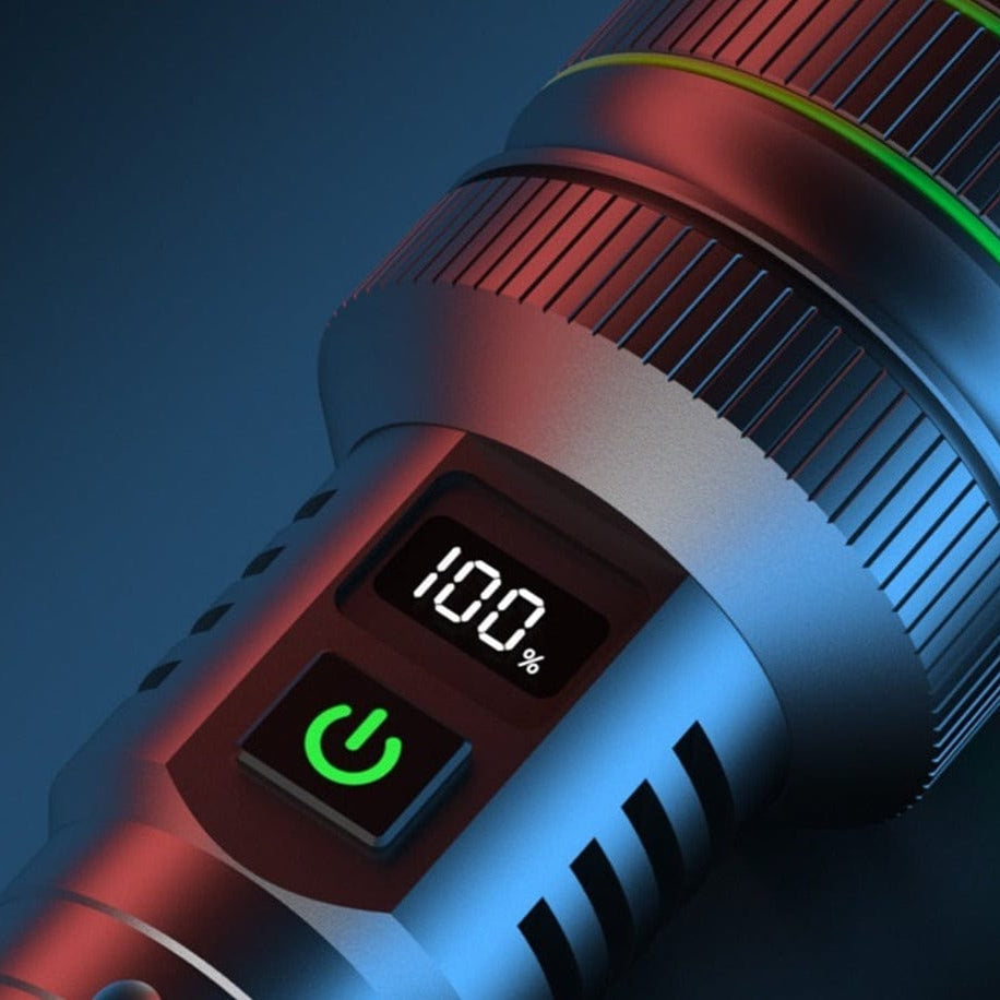 Carvallo LED Flashlight 10,000 Lumens with Power Bank