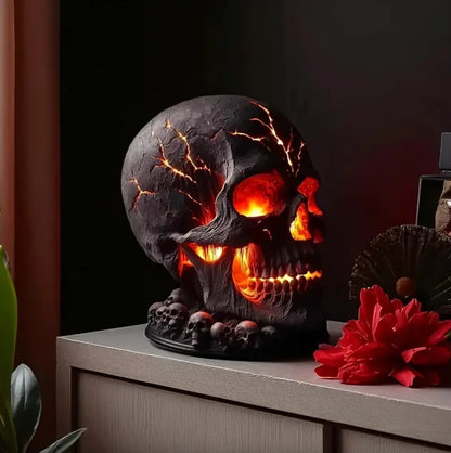 PyroSkull™ — Ignite a hypnotic flame display that immerses your rooms in magical power