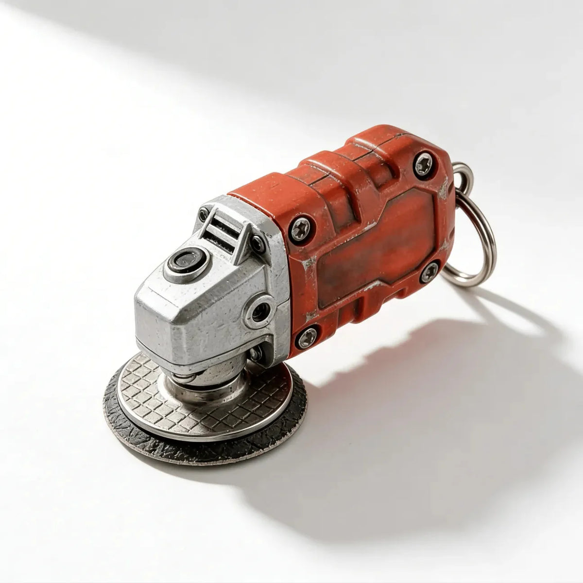 EdgeCraft™ Mini Grinder Keychain — compact, decorative, and always handy