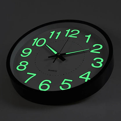 Glowing Wall Clock 30 cm – Silent