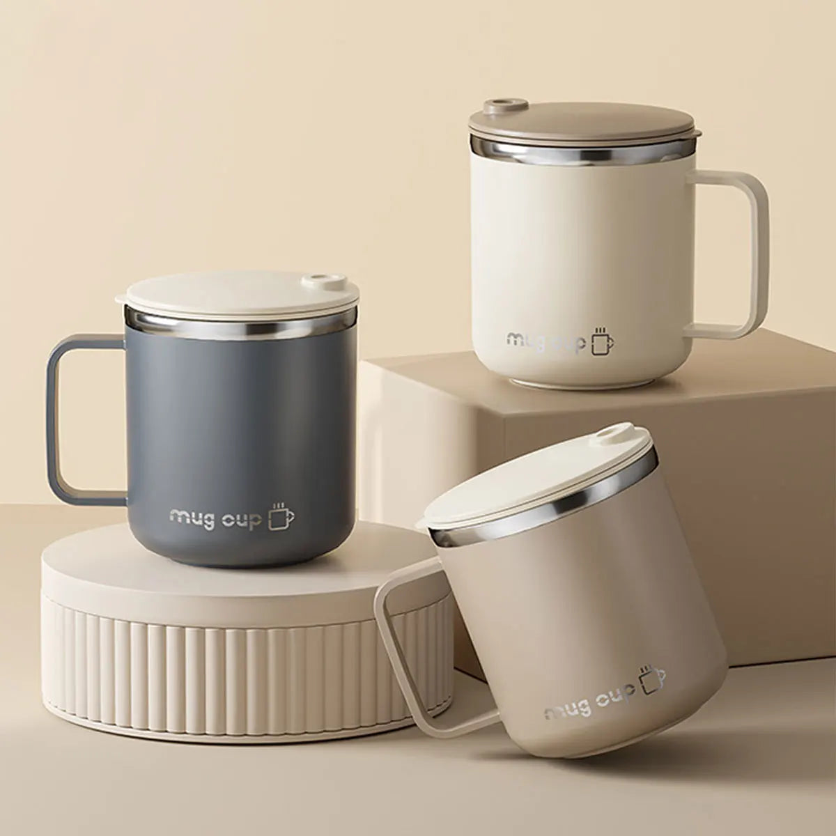 Insulated Stainless Steel Coffee Mug with Lid